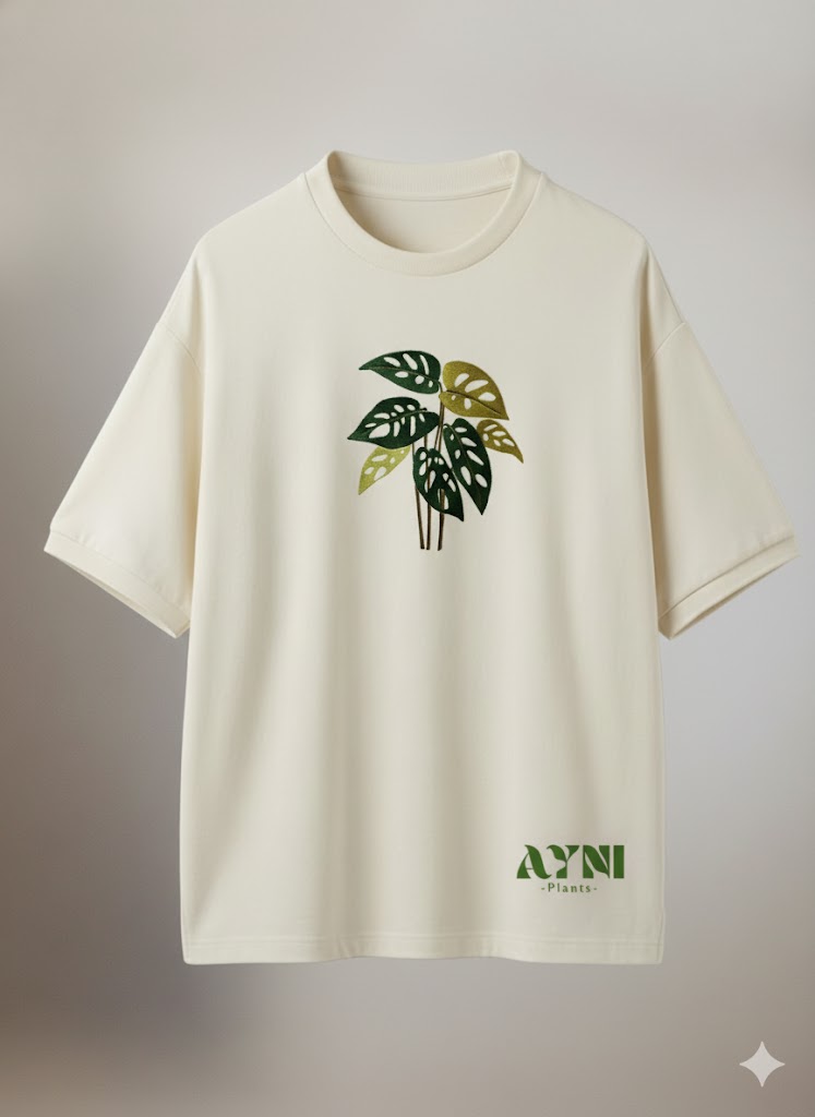 polo blanco overzise ayni