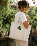 Bolsa Tote Bag Monstera Adansonii Rosado-2