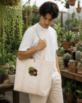 Bolsa Tote Bag Monstera Adansonii Rosado-2